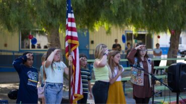 learners salute flag Jamboree