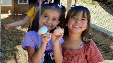 iLEAD Agua Dulce learners chicken eggs