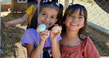 iLEAD Agua Dulce learners chicken eggs