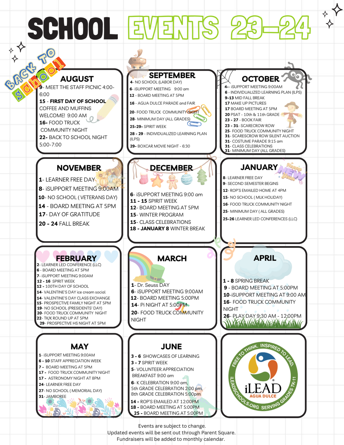 iLEAD Agua Dulce Events Calendar iLEAD Agua Dulce iLEAD Agua Dulce Events Calendar iLEAD Agua Dulce