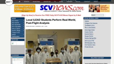 Local iLEAD Students Perform Real-World Postflight Analysis - SCV News