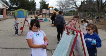 iLEAD Agua Dulce learners art outdoor classroom