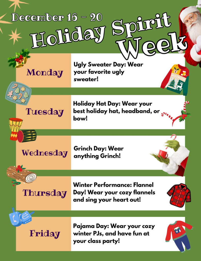 iLEAD Agua Dulce Spirit Week December 16 - 20