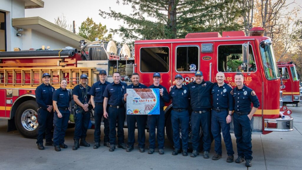 3rd Grade Thank You, First Responders - Crescenta Valley Sheriff's Station - Fires - 1.20.2025