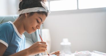 teen painting