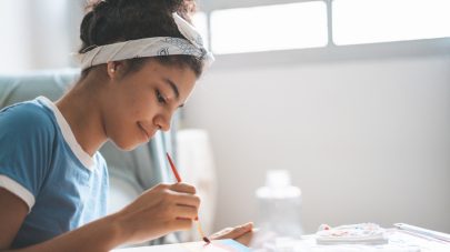 teen painting