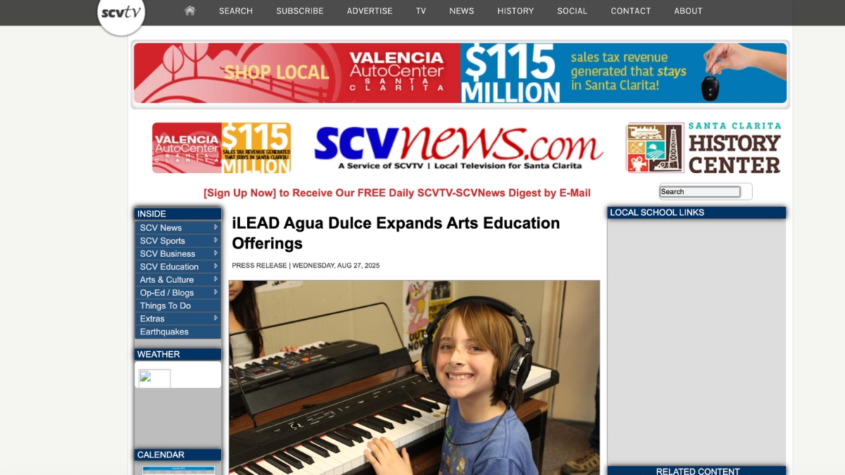 SCVTV iLEAD Agua Dulce Expands Arts Education Offerings