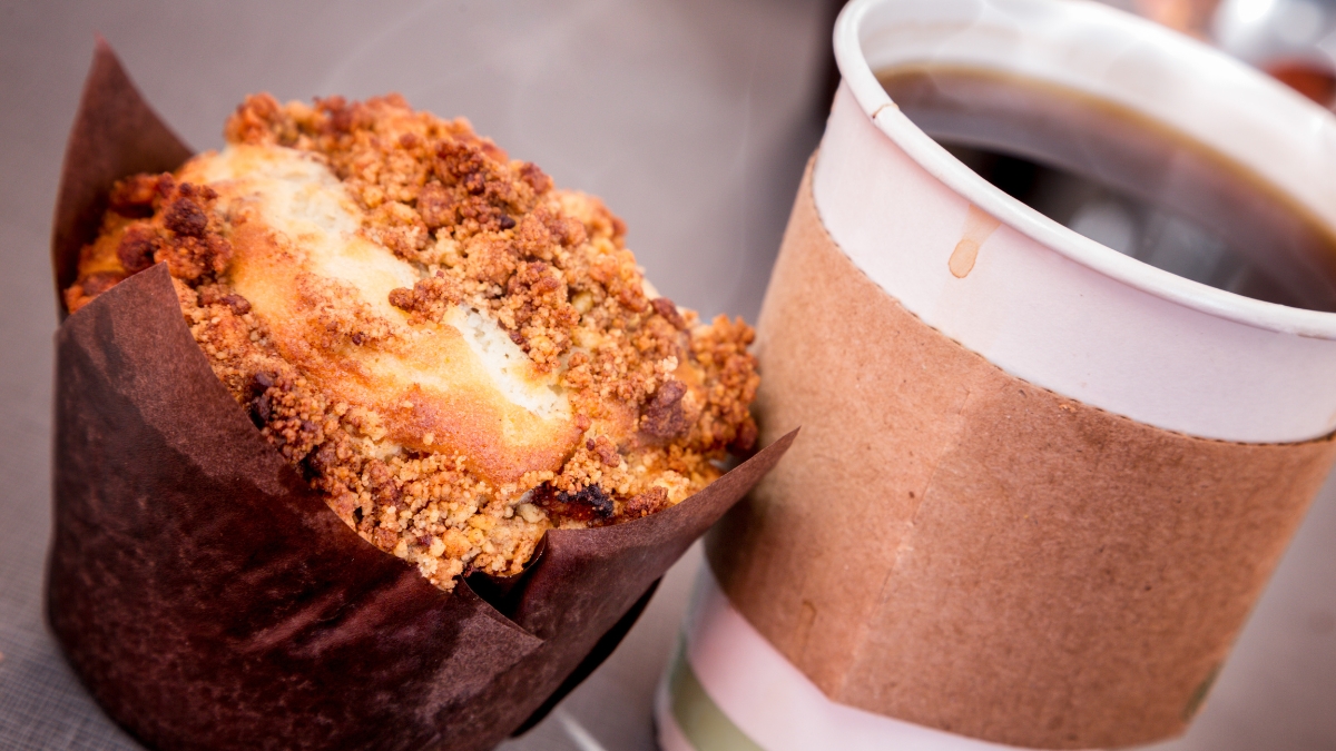 muffin and coffee