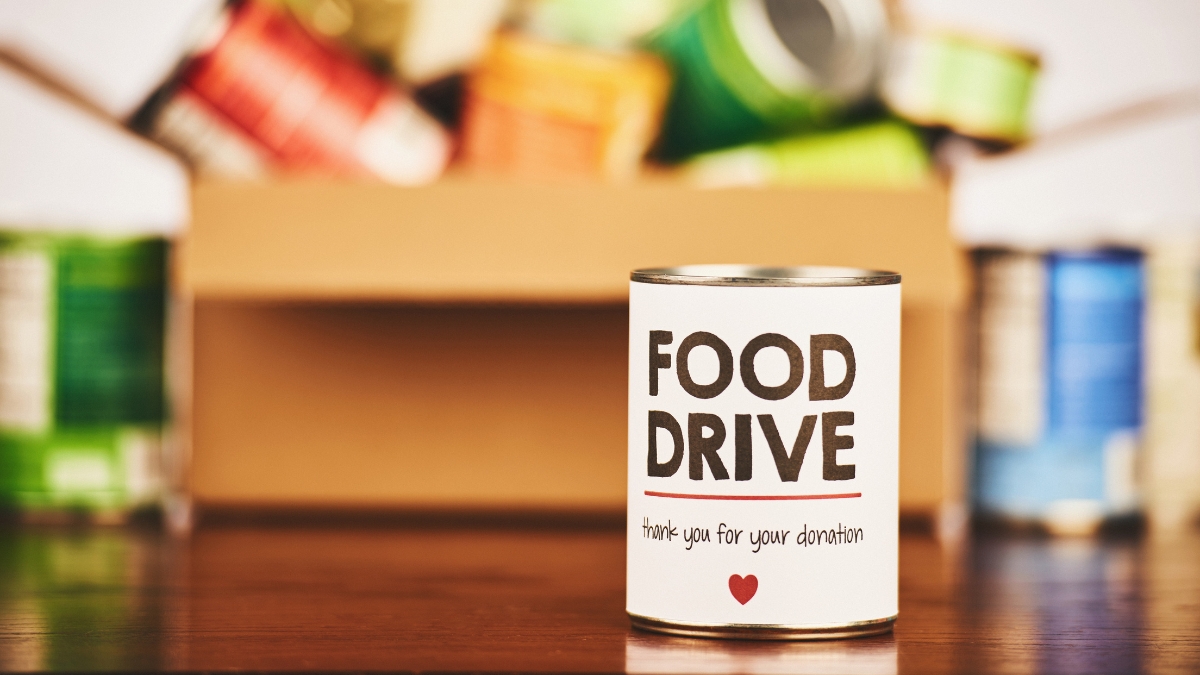 Food Drive box cans