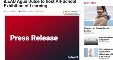 iLEAD Agua Dulce to host All-school Exhibition of Learning 10-15-25 Santa Clarita Valley Signal